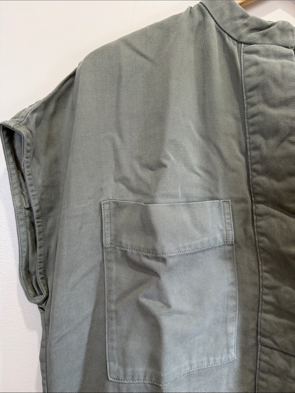 Everlane The Tencel Easy Workwear Dress MIDI Olive Green - Picture 13 of 16